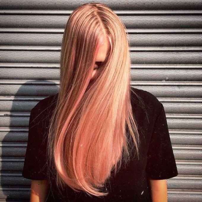Tendencia actual en color de cabello – ¡Blorange acaparando la atención! couleur cheveux tendance blorange blond rose orange