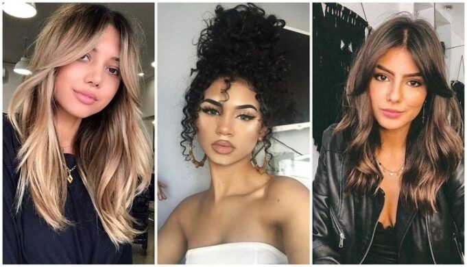 Flequillo de cortina: ideas y maneras de lucirlo frange rideau longue 2021 pour quel type de cheveux long lisses boucles