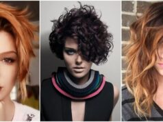 Cambio de look con melena corta asimétrica – 30 sugerencias para cabello diverso idees coupe courte asymetrique 2021 cheveux boucles rebelles