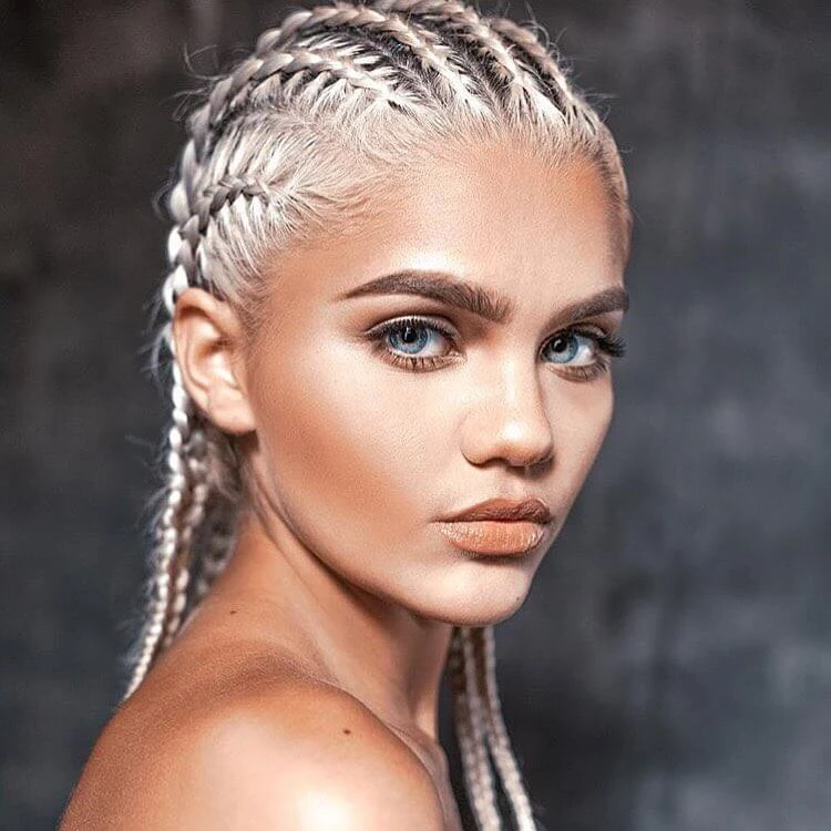 ideas modernas de peinado con trenzas 2021