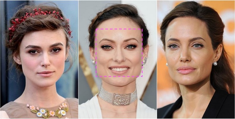 celebridades cara cuadrada peinados updo cabello