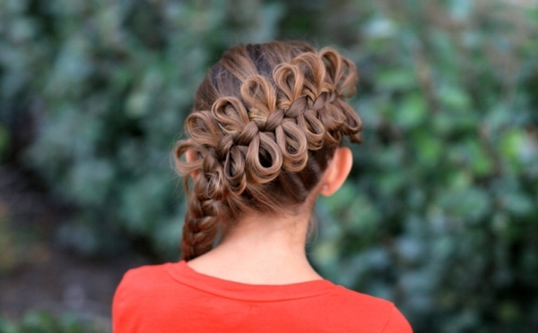 peinado con trenza de un solo lado