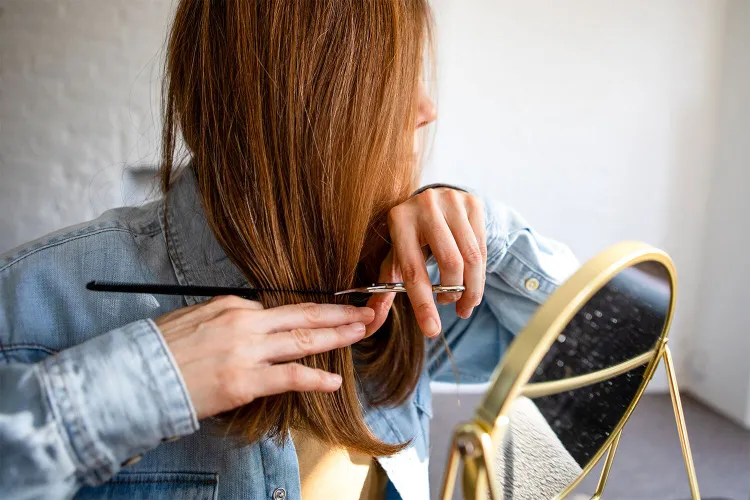 ¿Cómo cortar tu cabello tú mismo sin terminar con un desastre? 1 - 【MioEstilo】 como cortar cabello solo hombres mujer corto recto