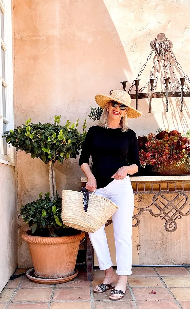 estilo bohemio chic años 50 con pantalones