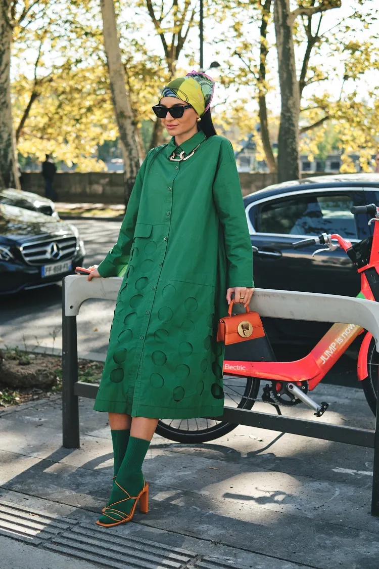 verde el color de ropa más de moda de 2022