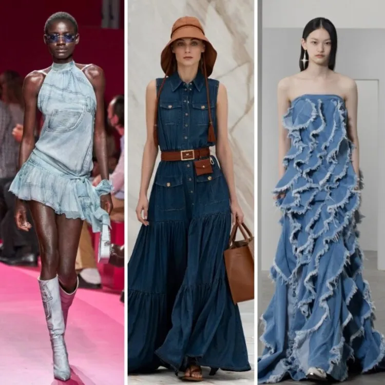 ¿Los vestidos de mezclilla siguen de moda? 10 modelos aún vigentes 1 - 【MioEstilo】 qué vestido de mezclilla llevar tendencias primavera verano 2022