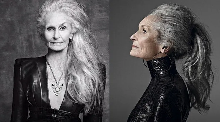¿Melena larga después de los 50 años? ¡Estoy de acuerdo, pero con matices! ¡Aquí tienes los consejos que necesitas conocer! 1 - 【MioEstilo】 llevar el pelo muy largo después de 50 años 60 años sin teñir pros y contras