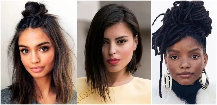 ideas de corte de pelo de mujer redonda peinados únicos cada tipo de longitud