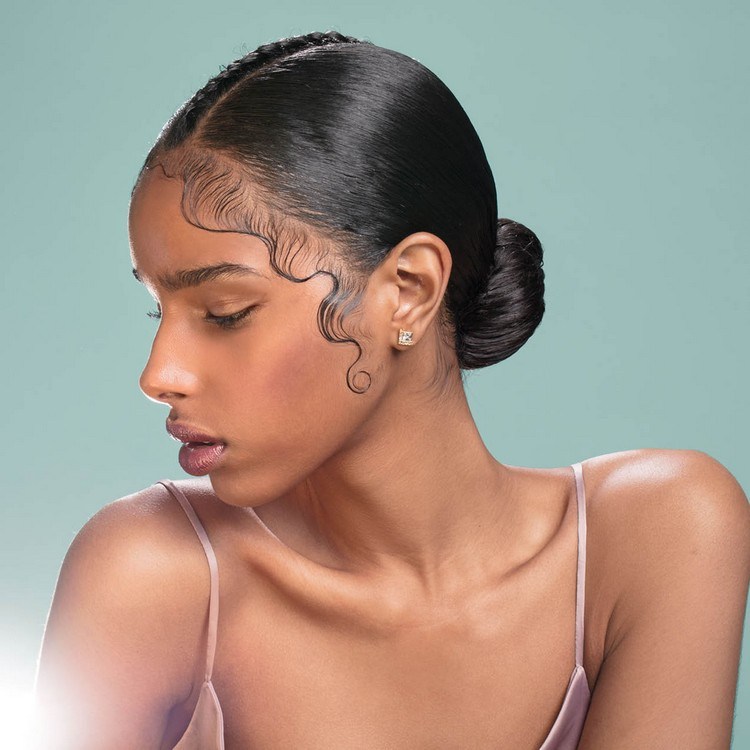 cabello cabello de bebe mujer peinado gel cabello